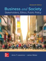 Business and Society: Stakeholders, Ethics, Public Policy 16th Edition