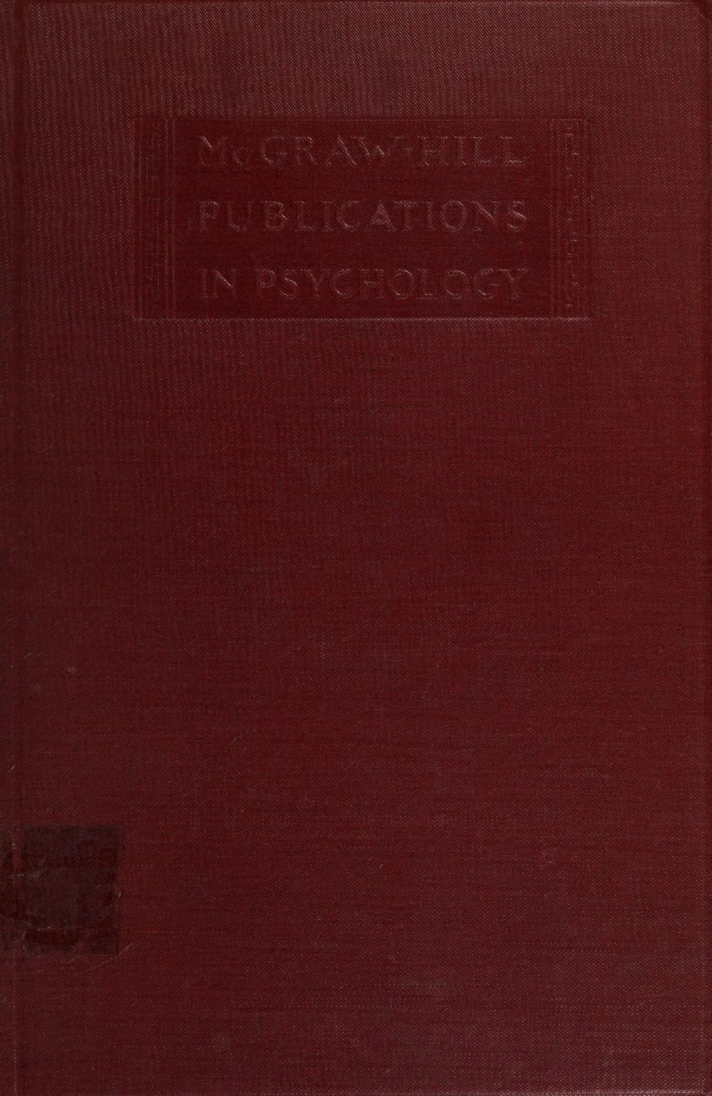 Psychology of Learning: A Textbook in Educational Psychology
