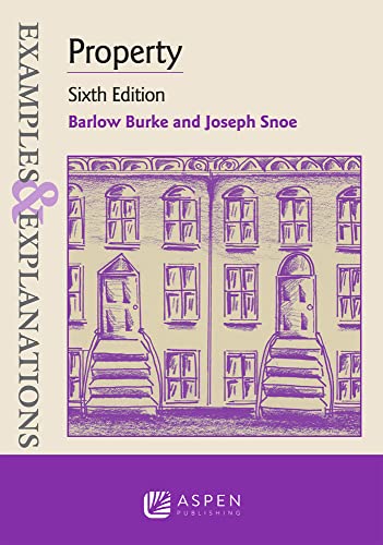Property: Examples & Explanations, Sixth Edition by Burke and Snoe
