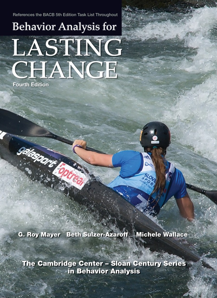 Behavior Analysis for Lasting Change 4th Edition (Mayer, Sulzer-Azaroff, Wallace) — ebook cover