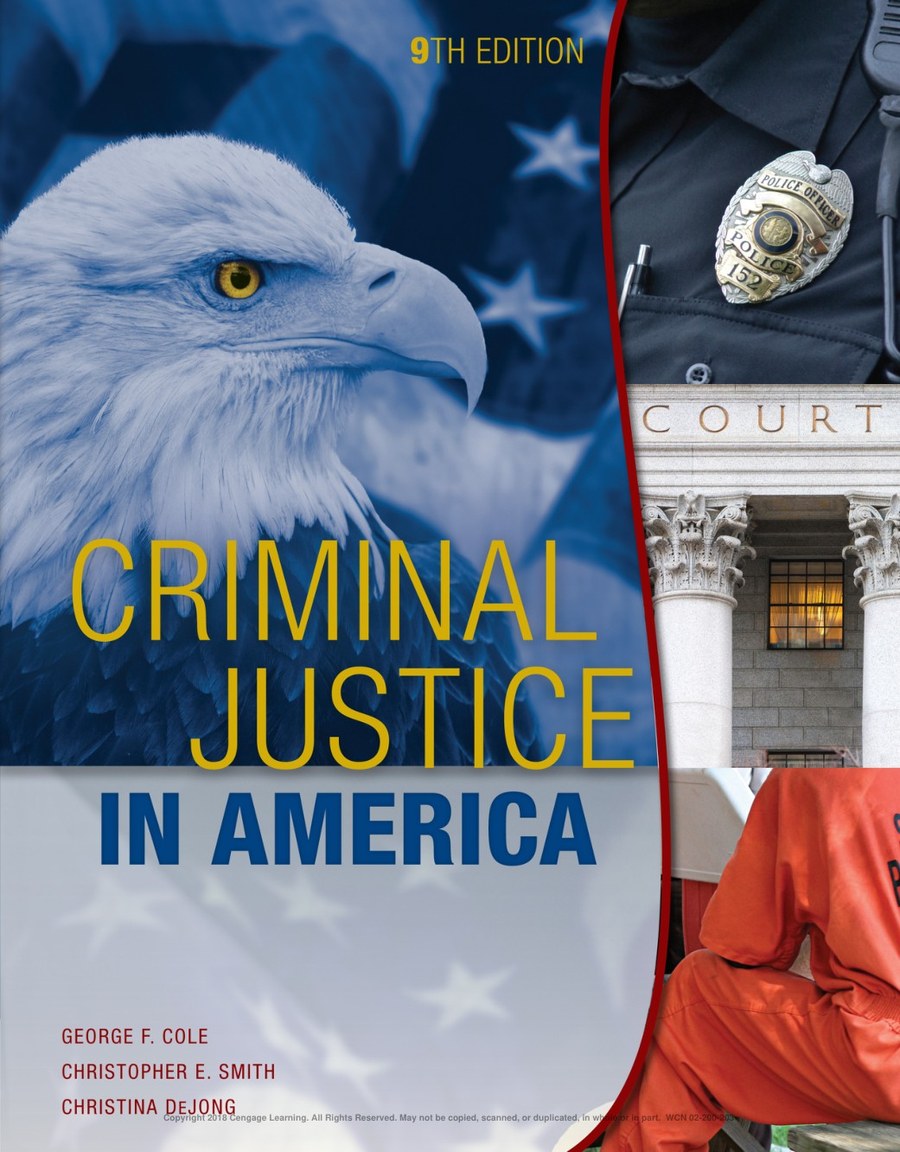 Criminal Justice in America 9th Edition Cole Cengage — ebook cover