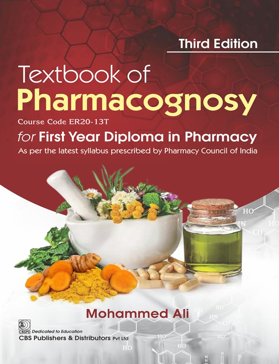 Textbook of Pharmacognosy Third Edition Mohammed Ali — ebook cover