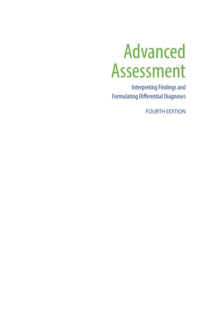 Advanced Assessment: Interpreting Findings and Formulating Differential Diagnoses 4th Edition — ebook cover