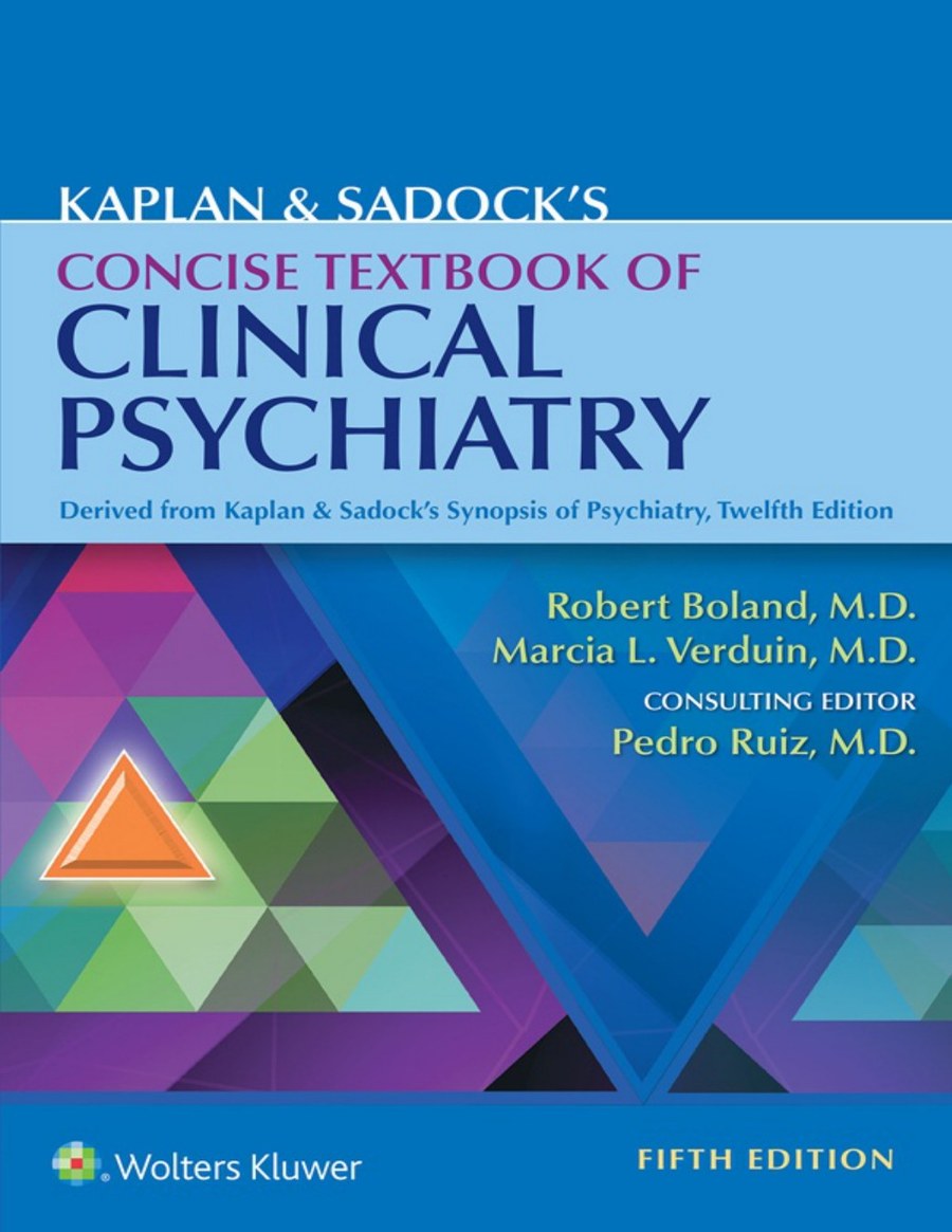 Kaplan & Sadock's Concise Textbook of Clinical Psychiatry 5th Edition — ebook cover
